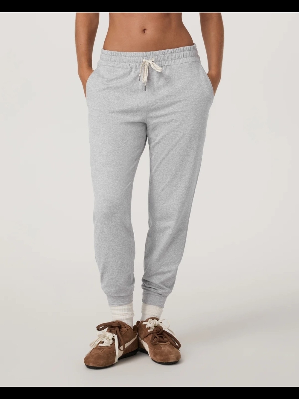 Vuori Heather Gray Drawstring Joggers